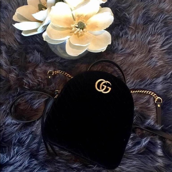 Gucci Marmont backpack in suede - Picture 2 of 5